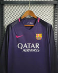 2016/2017 Retro Long Sleeve Barcelona Away Football Shirt 1:1