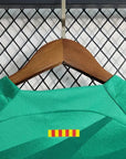 2023/2024 Kids Size Barcelona Green Goalkeeper Football Shirt 1:1 Thai Quality