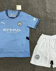 2024/2025 Manchester City Home Football Shirt 1:1 Thai Quality Kids Size