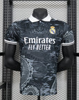 2025-26 Real Madrid Special Polo Black Dragon Player S-2XL