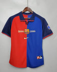 1999/2000 Retro Barcelona Home 100th Anniversary Version Football Shirt 1:1 Thai Quality