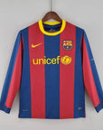 2010/2011 Retro Long Sleeve Barcelona Home Football Shirt 1:1 Thai Quality