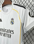 2025/2026 Real Madrid Home Football Shirt Kids Size