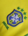 2002 Retro Kids Size Brazil Home Soccer Jersey