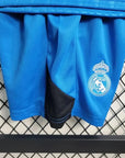 2023/2024 Real Madrid Blue Goalkeeper Football Shirt Kids Size