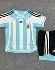 2006 Retro Argentina Home Football Shirt Kids Size