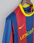 2010/2011 Retro Long Sleeve Barcelona Home Football Shirt 1:1 Thai Quality