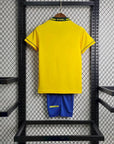 1994 Retro Kids Size Brazil Home Soccer Jersey