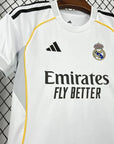 2025/2026 Real Madrid Home Football Shirt Kids Size
