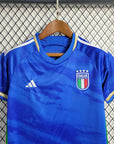 2023 Italy Home Soccer Shirt Kids Size