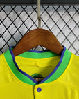 2022 World Cup Brazil Kids Size Home Soccer Jersey