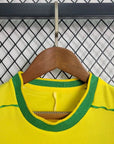 1998 Retro Kids Size Brazil Home Soccer Jersey