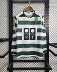 2001/2003 Retro Long Sleeve Sporting Lisbon Home Football Shirt