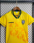 1994 Retro Kids Size Brazil Home Soccer Jersey