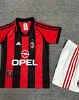 1998/1999 Retro Kids Size AC Milan Home Soccer Jersey 1:1 Thai Quality