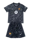 2024/2025 Kids Size Barcelona Black Goalkeeper Football Shirt