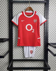 2002/2004 Retro Kids Size Arsenal Home Football Shirt 1:1 Thai Quality