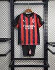 2025/2026 AC Milan Home Football Shirt Kids Size