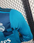 2017/2018 Long Sleeve Retro Real Madrid Third Away Football Shirt 1:1 Thai Quality