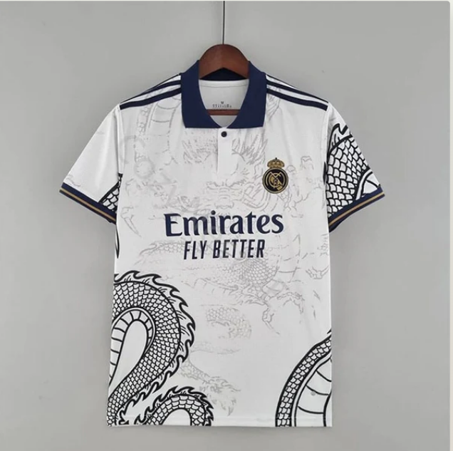 Real Madrid White Dragon Limited Edition Jersey Fan Version