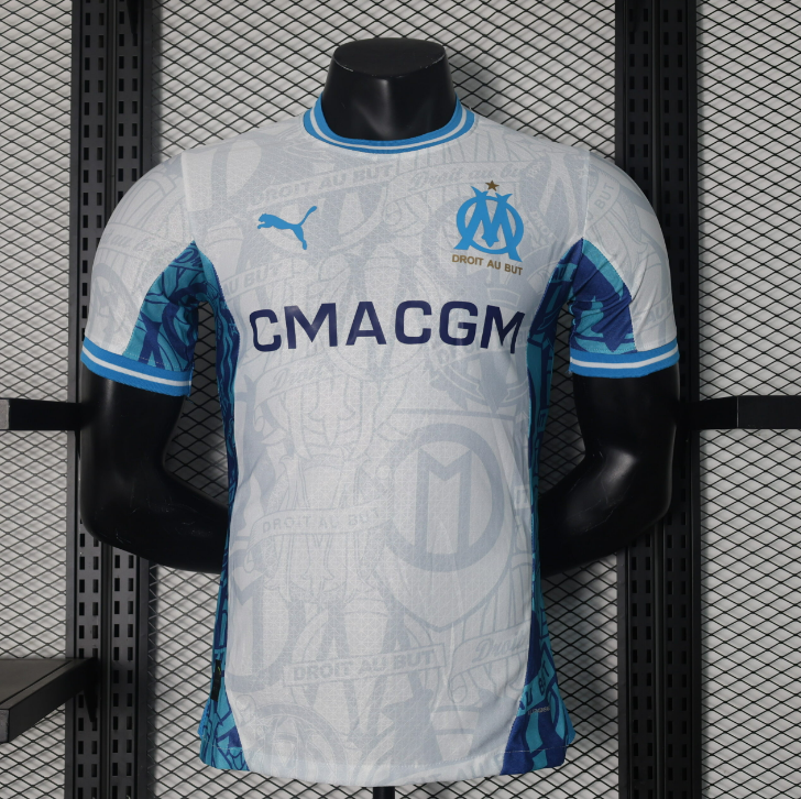 Olympique de Marseille 2024/2025 Home Jersey - Player Version
