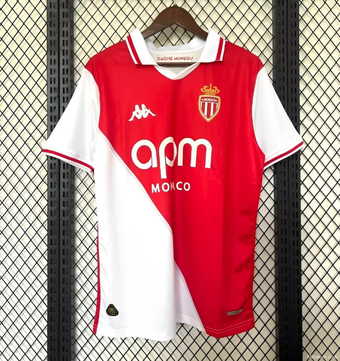 24/25 AS Monaco Home Jersey - Fan Version