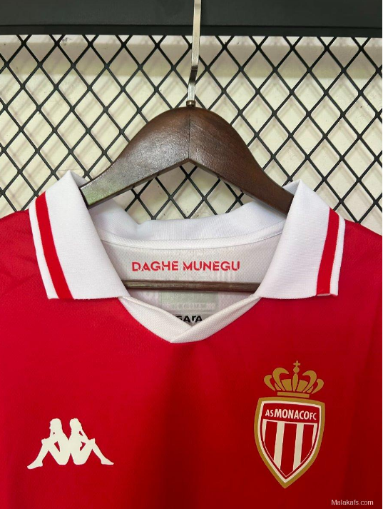 24/25 AS Monaco Home Jersey - Fan Version