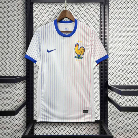 France 2024 Away White Stadium Jersey - Fans Version