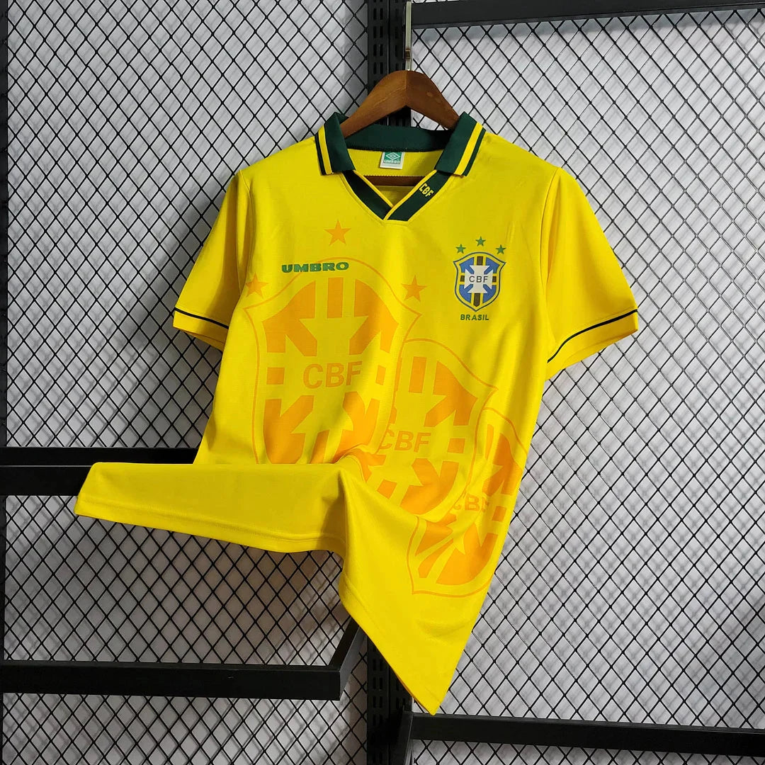 1994 Retro Brazil Soccer Jersey Home