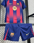 2025/2026 Barcelona Home Football Shirt Kids Size