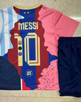2025/2026 Barcelona Messi Commemorative Edition Kids Size Football Shirt