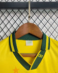 1994 Retro Kids Size Brazil Home Soccer Jersey