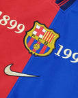 1999/2000 Retro Barcelona Home 100th Anniversary Version Football Shirt 1:1 Thai Quality