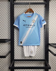 2025/2026 Manchester City Home Football Shirt Kids Size