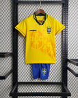 1994 Retro Kids Size Brazil Home Soccer Jersey