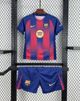 2025/2026 Barcelona Home Football Shirt Kids Size