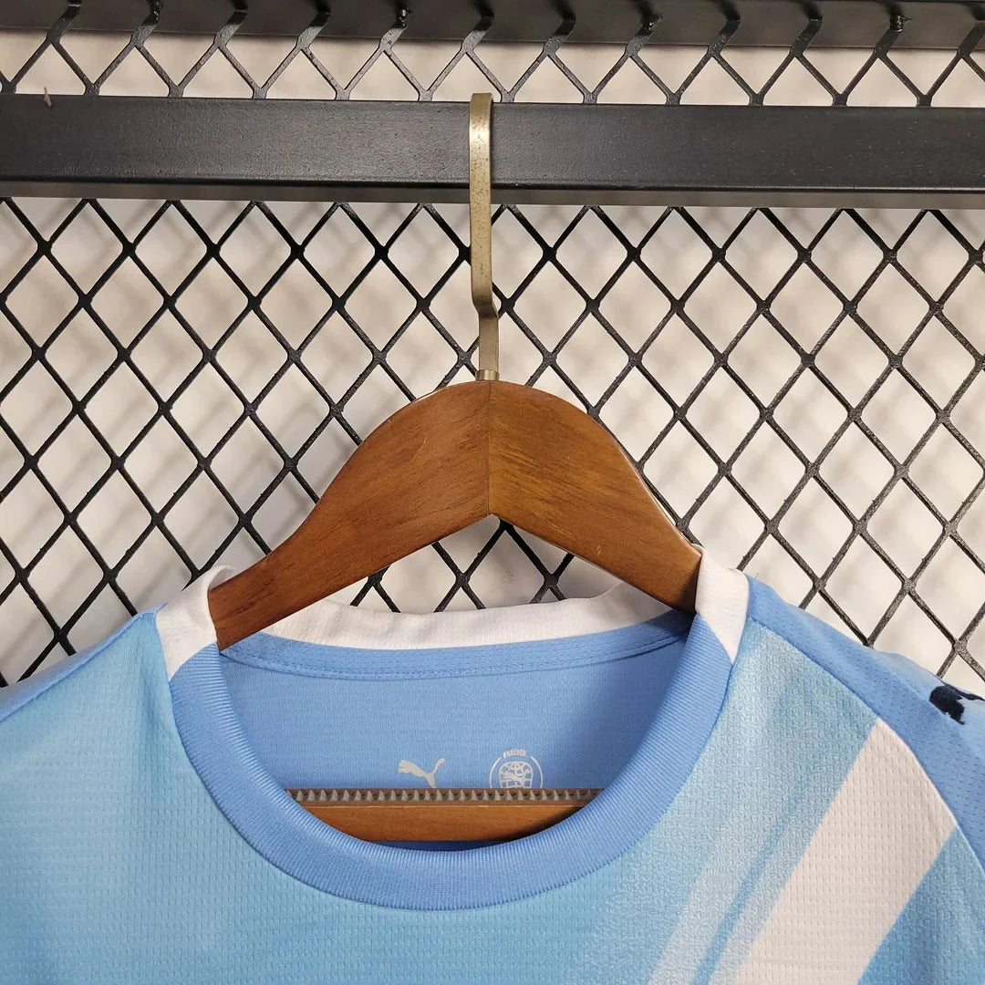 2025/2026 Manchester City Home Football Shirt Kids Size