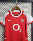 2002/2004 Retro Kids Size Arsenal Home Football Shirt 1:1 Thai Quality