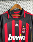 2006/2007 Retro Long Sleeve AC Milan Home Football Shirt 1:1 Thai Quality