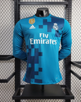 2017/2018 Long Sleeve Retro Real Madrid Third Away Football Shirt 1:1 Thai Quality