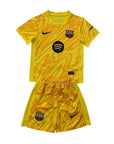 2024/2025 Kids Size Barcelona YellowGoalkeeper Football Shirt