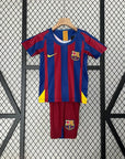 2005/2006 Retro Kids Size Barcelona Home Football Shirt 1:1 Thai Quality