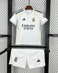 2025/2026 Real Madrid Home Football Shirt Kids Size