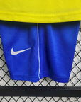 2002 Retro Kids Size Brazil Home Soccer Jersey