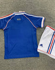1998 Retro Kids Size France Home Football Shirt