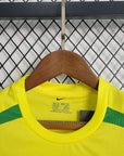 2002 Retro Kids Size Brazil Home Soccer Jersey