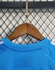 2023/2024 Real Madrid Blue Goalkeeper Football Shirt Kids Size