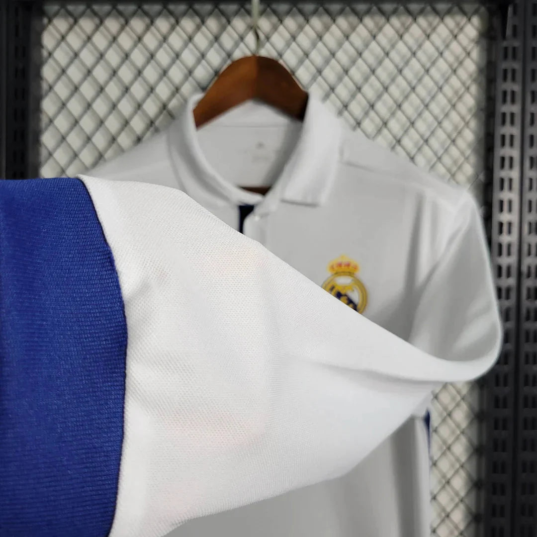 2016/2017 Retro Long Sleeve Real Madrid Home Football Shirt 1:1 Thai Quality