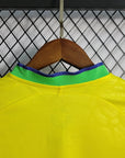 2022 World Cup Brazil Kids Size Home Soccer Jersey
